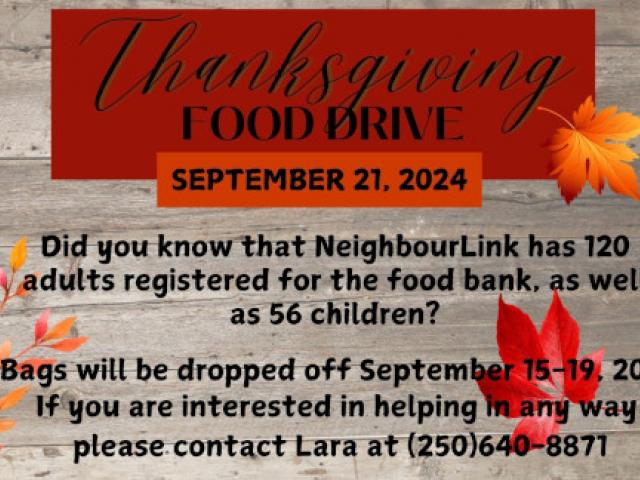 Food Bank Drive flyer